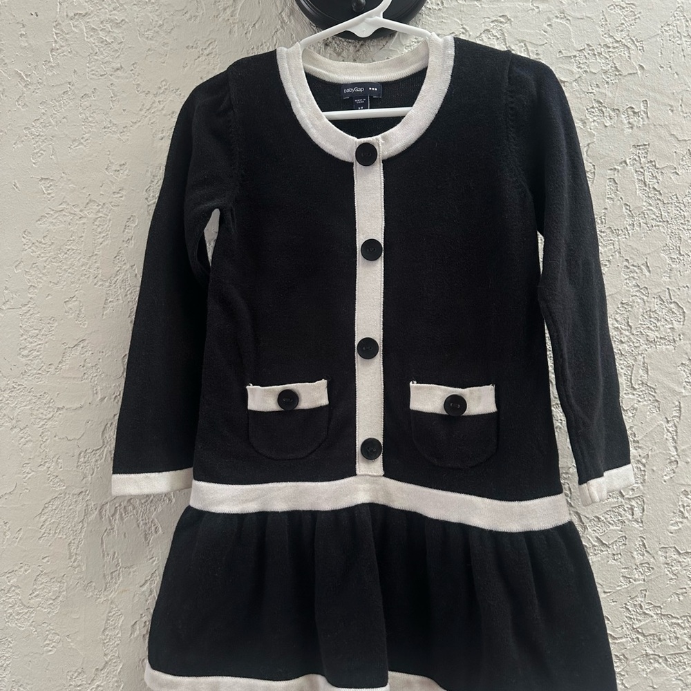GAP Black and White Formal Kids Dress